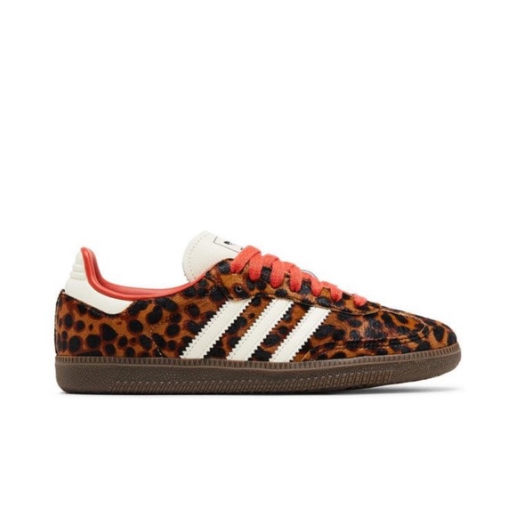 adidas Shoes - Adidas Samba OG  Red Leopard JI2734 Women's Sneakers  Cheetah Pack